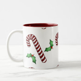 Candycanes och Holly Mugg