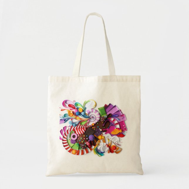 CandyCrush inspirerade toto hänger lös Tygkasse (Framsidan)