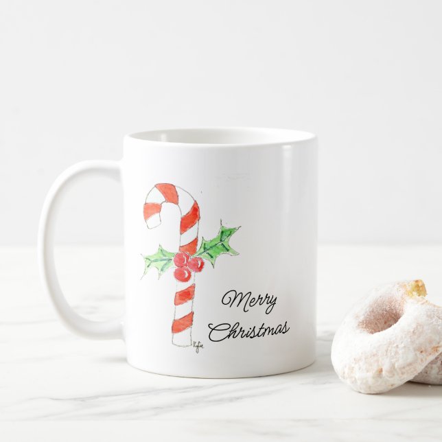 Candyflossa med järnek kaffemugg (Med munk)