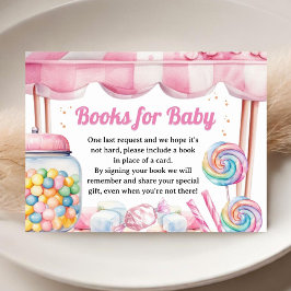 Candyland Baby Shower Bokar för Baby Tilläggskort