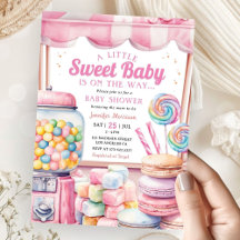 Candyland Baby Shower Girl Rosa Sweet