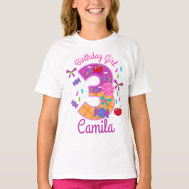 Candyland Birthday Girl Tredlollipop T Shirt