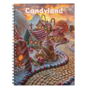 Candyland fantasi anteckningsbok