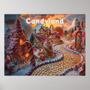 Candyland fantasi poster