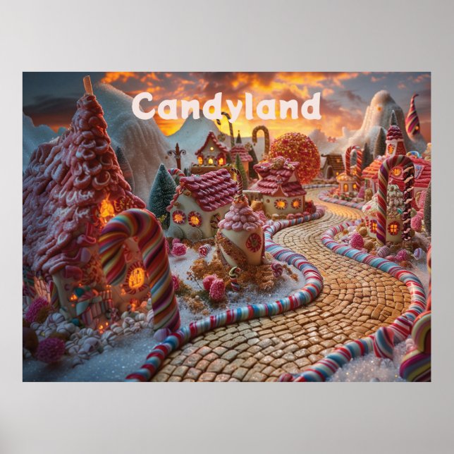 Candyland fantasi poster (Framsidan)