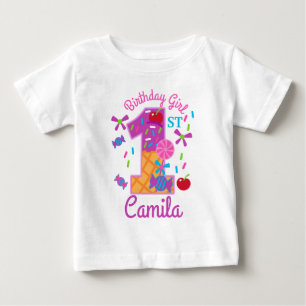 Candyland First Birthday lollipop T Shirt