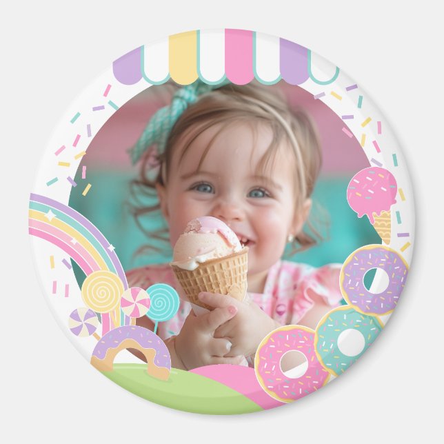 Candyland Ice Cream Keepsake Magnet (Framsidan)