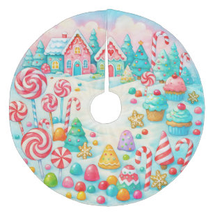 Candyland Julgran Skirt Julgransmatta Fleece
