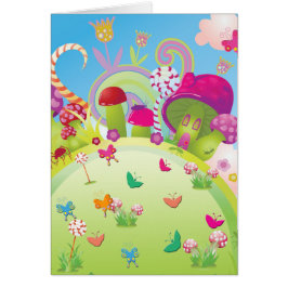 Candyland Magic Hälsningskort