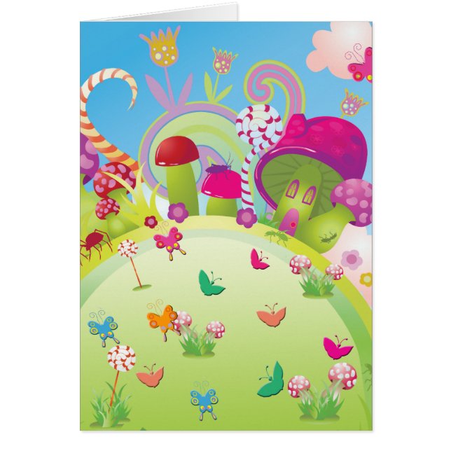 Candyland Magic Hälsningskort (Framsidan)