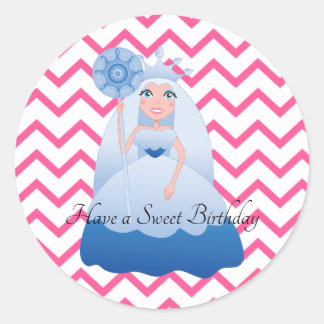 Candyland Queen Frostine Sticker Runt Klistermärke