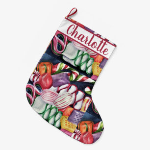 Candyland Stor Julstrumpa