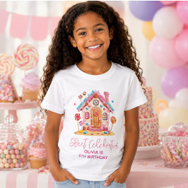 Candyland Sweet Firande Barns födelsedag Party T Shirt