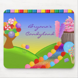 Candyland Sweets Candy Cuptårta Trail Mouse Pad Musmatta