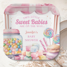 Candyland Twillingar Baby Shower Rosa Girl Girl