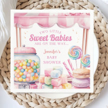 Candyland Twillingars Baby Shower Sweets Pappersse