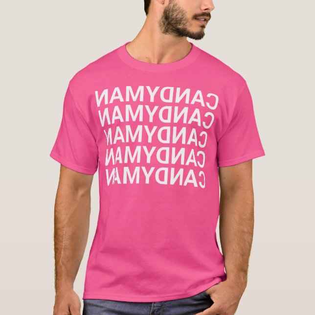 Candyman Backwards Spegel T Shirt (Framsida)