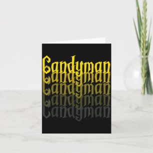 Candyman Baklängesspegel Halloween-kostym Rolig Kort