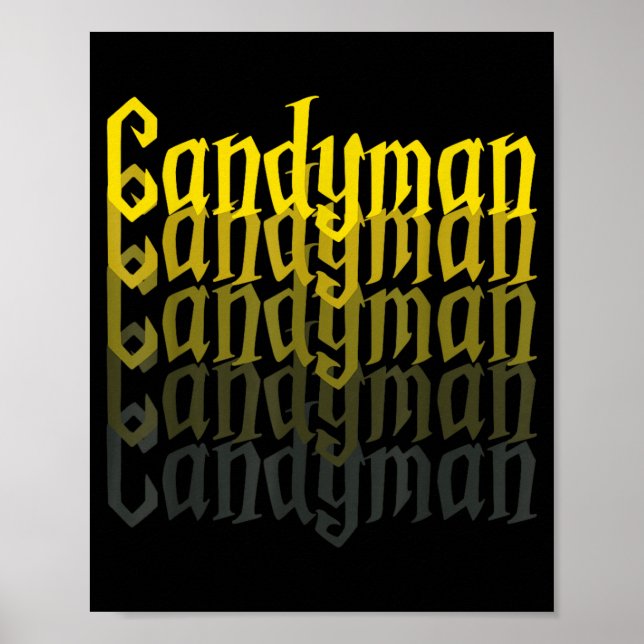 Candyman Baklängesspegel Halloween-kostym Rolig Poster (Framsidan)