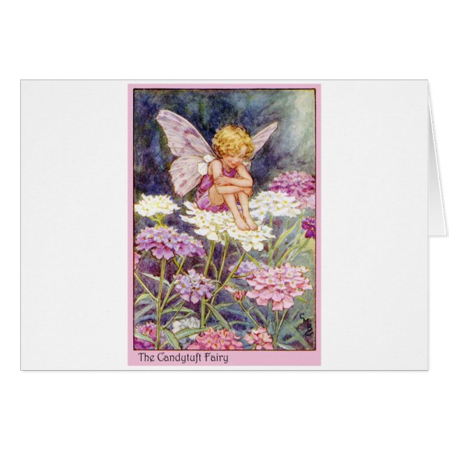 Candytuft Fairy Hälsningskort (Framsidan Horizontal)