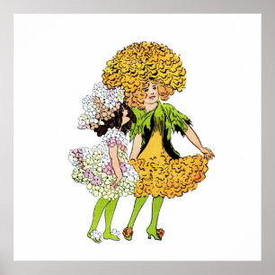 Candytuft och Marigold Poster