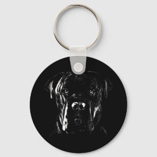Cane Corso Art: Italiensk mastiff Nyckelring