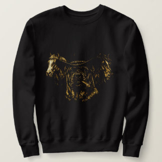 Cane Corso Cowboy Western Hund Grafisk Lång Ärmad Tröja