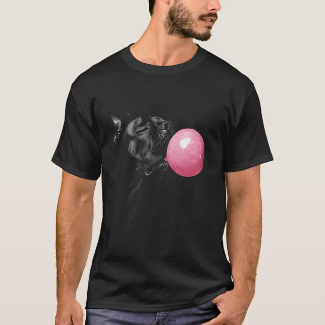 Cane Corso Dog Bubble Gum Pink T Shirt (Framsida)