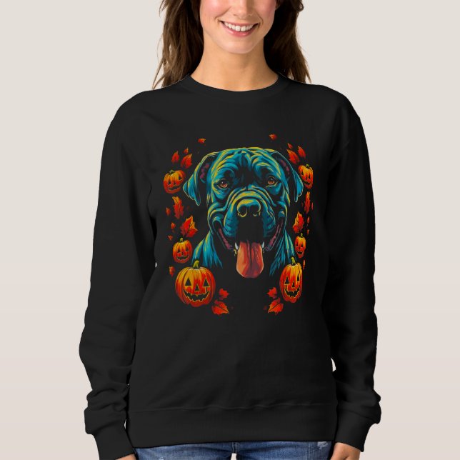 Cane Corso Dog Halloween T Shirt (Framsida)