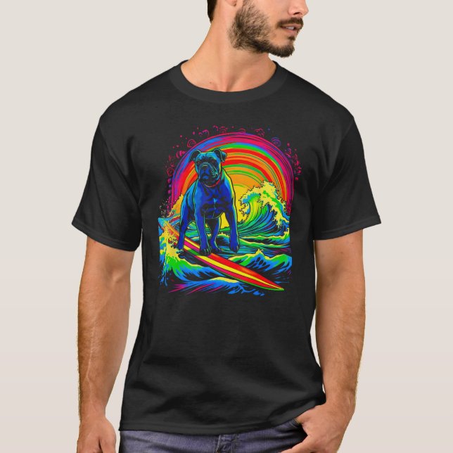 Cane Corso Dog Surf T Shirt (Framsida)