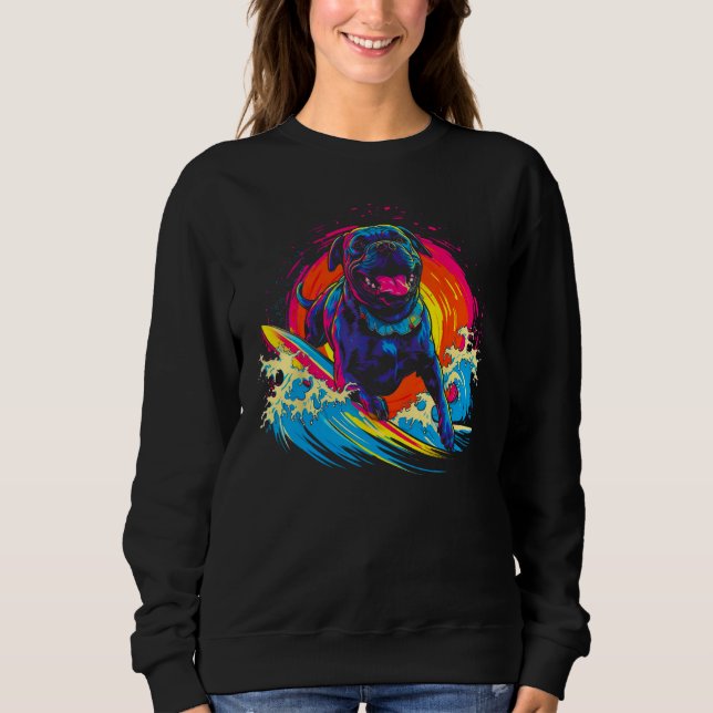 Cane Corso Dog Surfer T Shirt (Framsida)