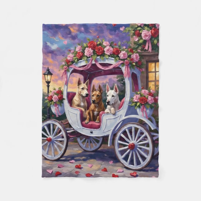 cane corso Dog Valentine's Day Fleecefilt (Framsidan)