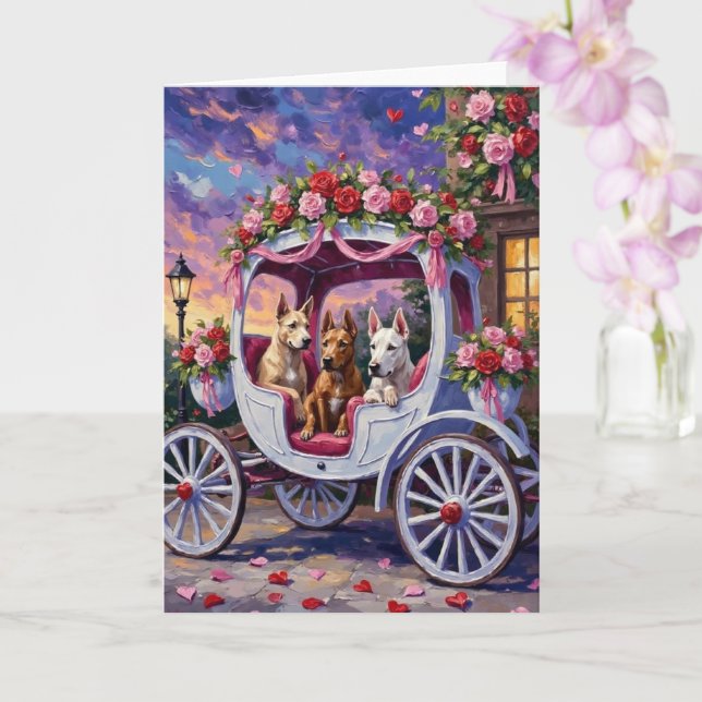 cane corso Dog Valentine's Day Kort (Orkide)