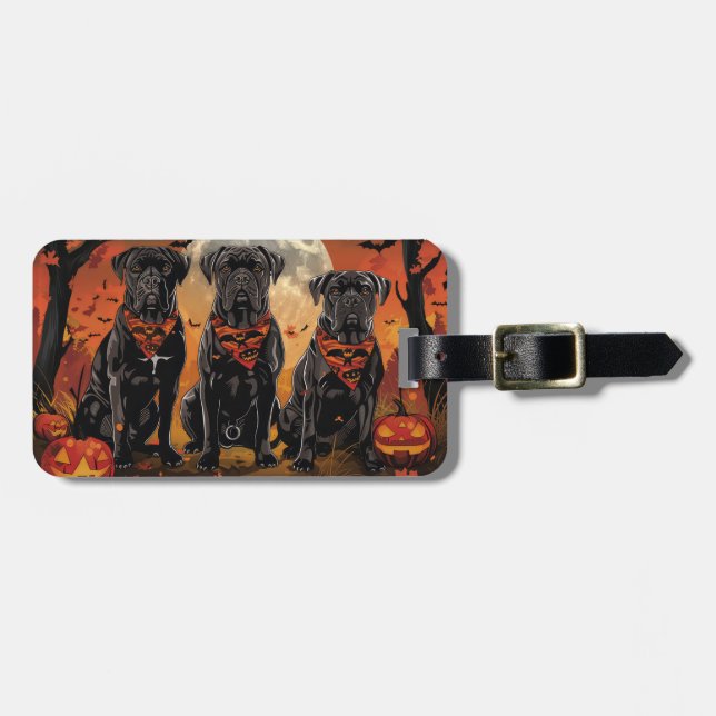 Cane Corso Halloween Kuslig Bagagebricka (Horisontell Framsida)