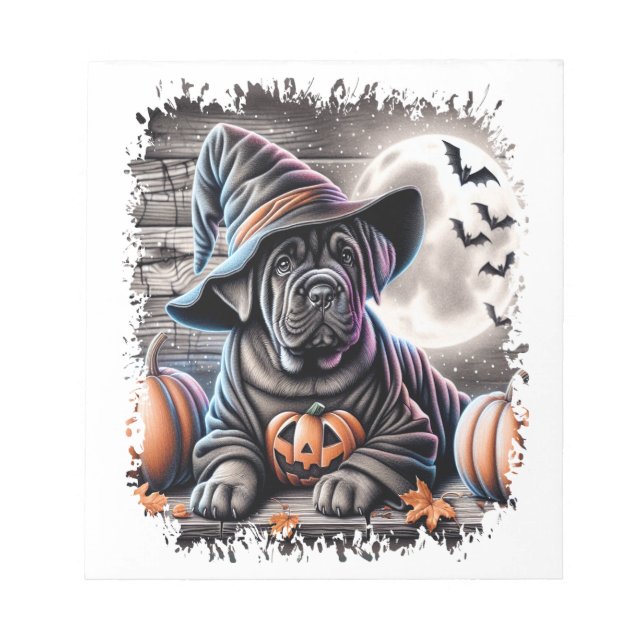 Cane Corso Hund Halloween Anteckningsblock (Framsida)