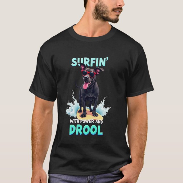 Cane Corso Hund Sörplar Cool T Shirt (Framsida)