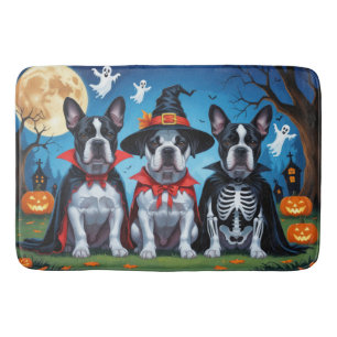Cane Corso Hundar Pumpa Halloween Roligt Badrumsmatta
