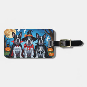 Cane Corso Hundar Pumpkin Halloween Rolig Bagagebricka
