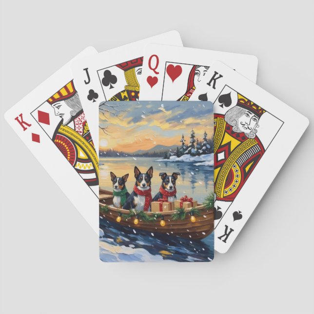 Cane Corso Julbåt Högtid Casinokort (Baksidan)