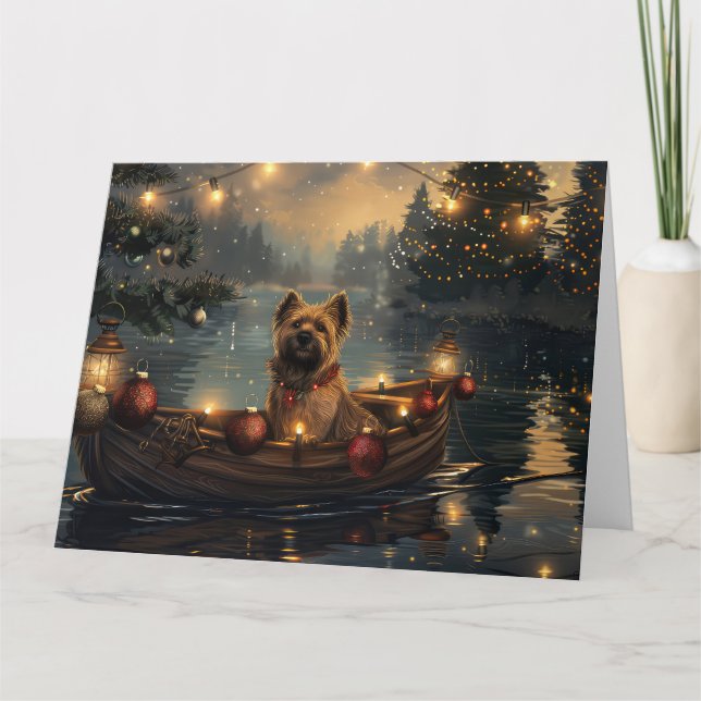 Cane Corso Julfirande Resa Kort (Framsida)
