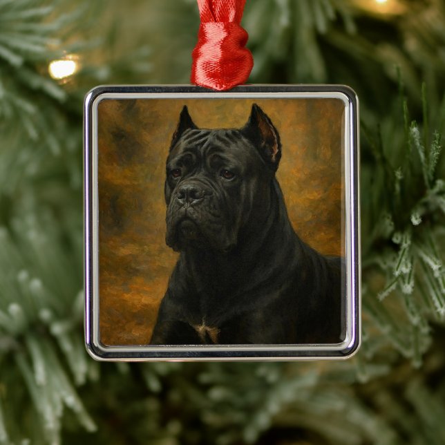 Cane Corso Julgransprydnad Metall (Träd)