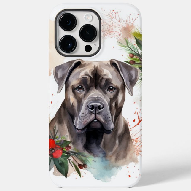 Cane Corso Julkrans Festlig Valp (Baksida)