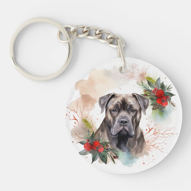 Cane Corso Julkrans Festlig Valp (Framsidan)