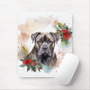 Cane Corso Julkrans Festlig Valp Musmatta