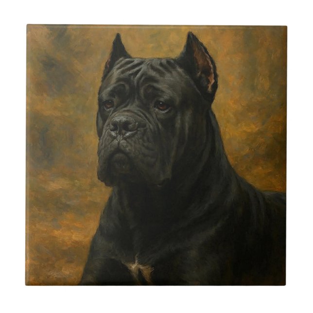 Cane Corso Kakelplatta (Framsidan)