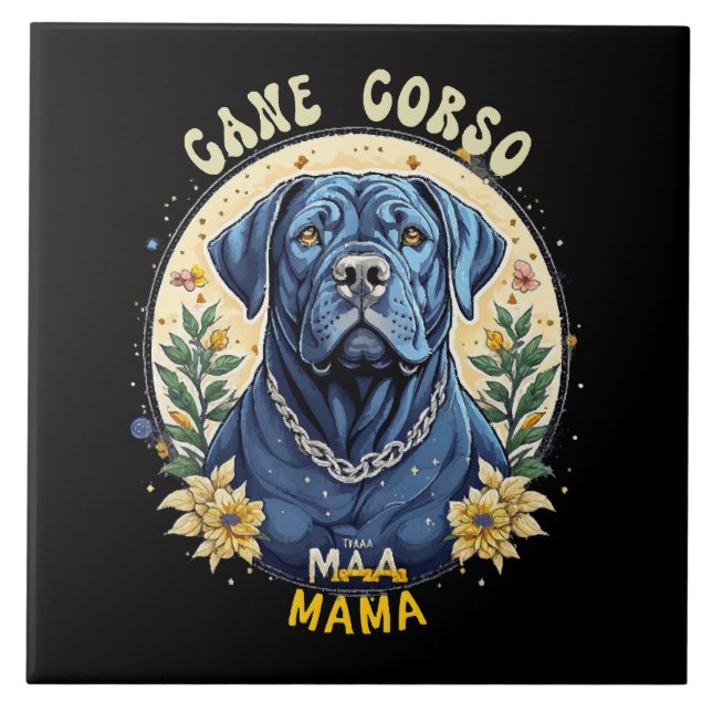 Cane Corso Mamma Kakelplatta (Framsidan)