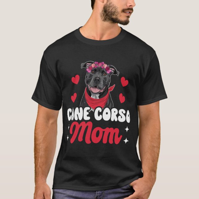 Cane Corso-Mamma T Shirt (Framsida)