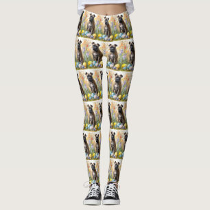 Cane Corso med påskägg semester Leggings