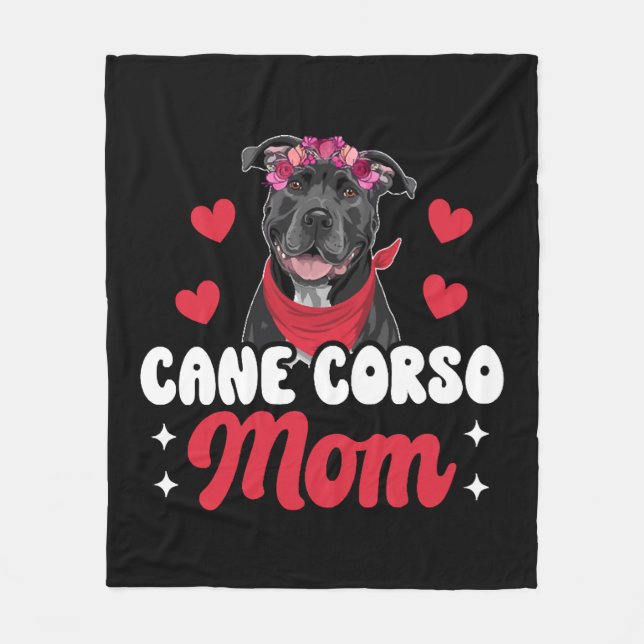 Cane Corso Mom Fleecefilt (Framsidan)
