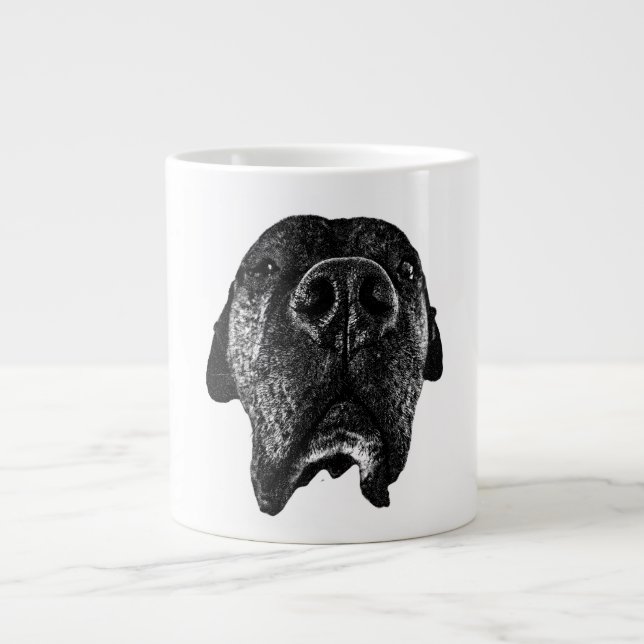 Cane Corso Nose Close-Up | Dog Art Mug Jumbo Mugg (Framsidan)